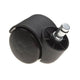 Roulette pivotante pour meuble avec tige de fixation Ø50 mm - Noir