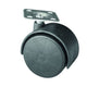 Roulette pivotante pour meuble en plastique avec platine de fixation Ø40 mm