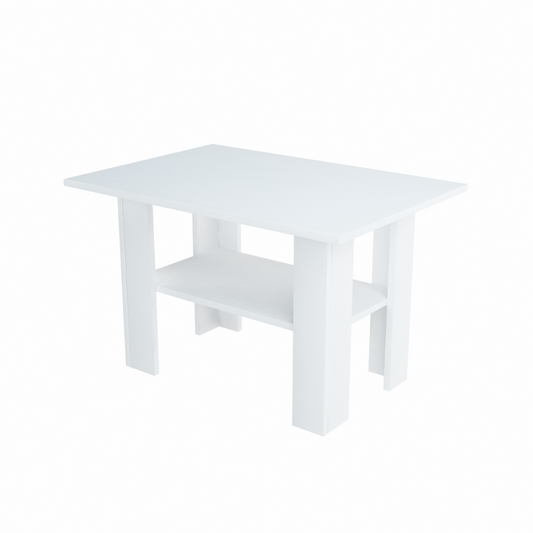 DYLAN - Table Basse - Blanc Matt H55cm L87cm P60cm