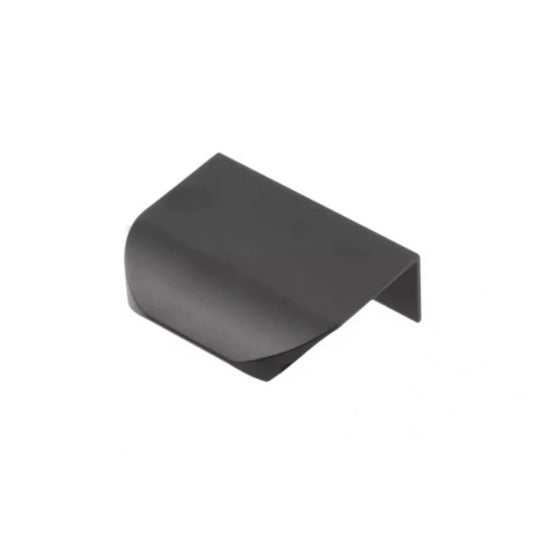 Poignée profilée ronde 32mm (Longueur totale 52mm) - Noir mat