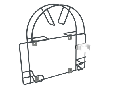 Porte-tuyau d'aspirateur en argent - Petit - Anthracite