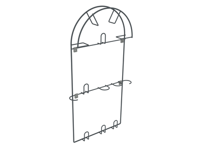 Porte-tuyau d'aspirateur en argent - Grand - Anthracite