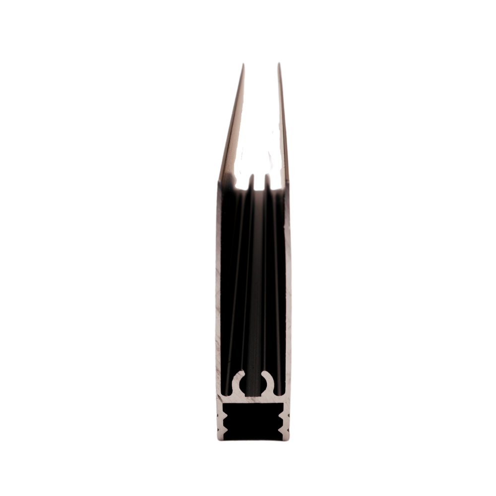Profilé Horizontal Inférieur en Aluminium de 10 mm 560 cm - Cognac Anodisé