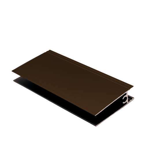 Profilé Horizontal Inférieur en Aluminium de 10 mm 560 cm - Cognac Anodisé