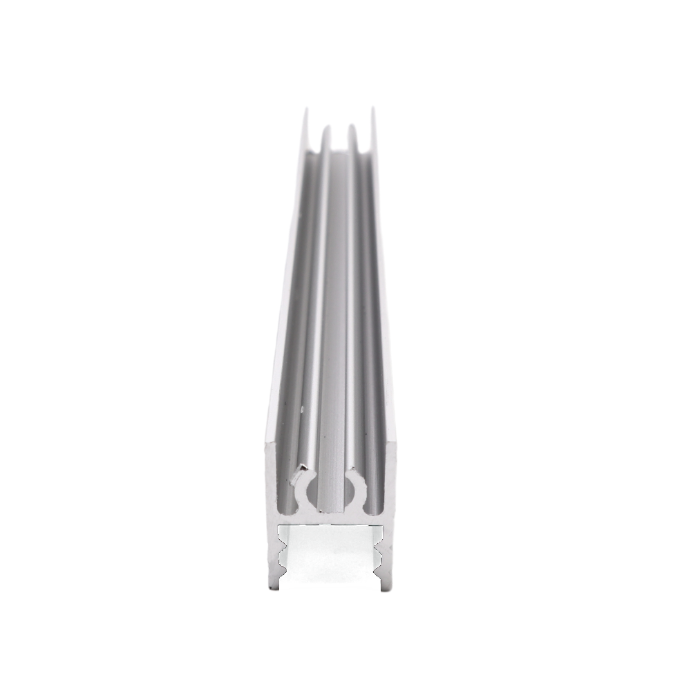 10mm Top Profil Horizontal en Aluminium 560cm - Anodisé Argent