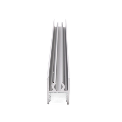 Profilé Horizontal Inférieur en Aluminium de 10 mm 560 cm - Anodisé Argent