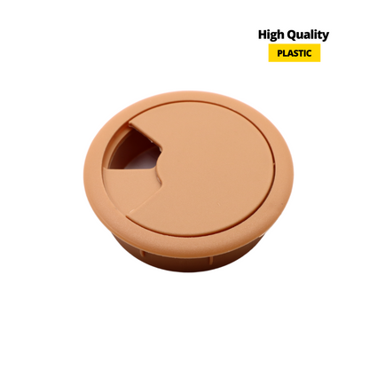 Passe-câble en plastique 60mm - Marron clair