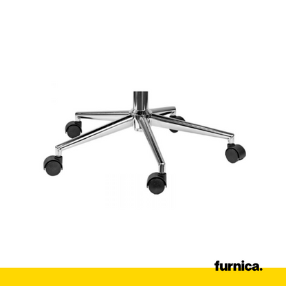 EDMONDO - Chaise de Bureau en Velours Matelassé avec Pieds en Chrome Argenté - Gris