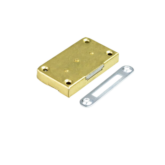 Serrure de meuble 35x60mm - Or