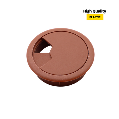 Passe-câble en plastique 60mm - Marron