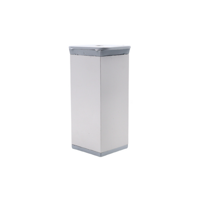 Pied de meuble carré réglable 40x40mm - 100mm - Aluminium