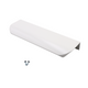 Poignée profilée rond Edge 128mm (Longueurs totales 148mm) - Blanc