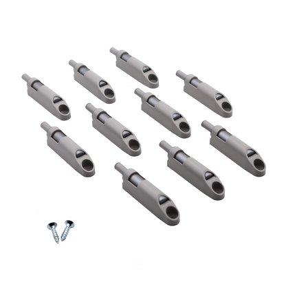 Amortisseur de porte de cuisine fermeture silencieuse - Gris (10 pièces)
