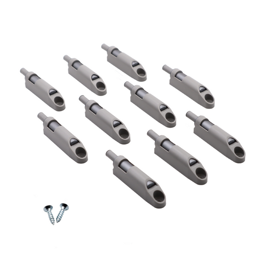 Amortisseur de porte de cuisine fermeture silencieuse - Gris (10 pièces)