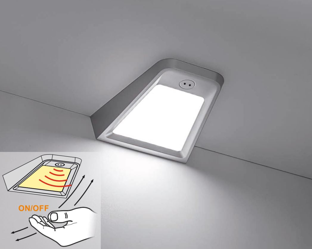 3 lampes supérieures du cabinet LED + Source de courant (F04) Furnica 