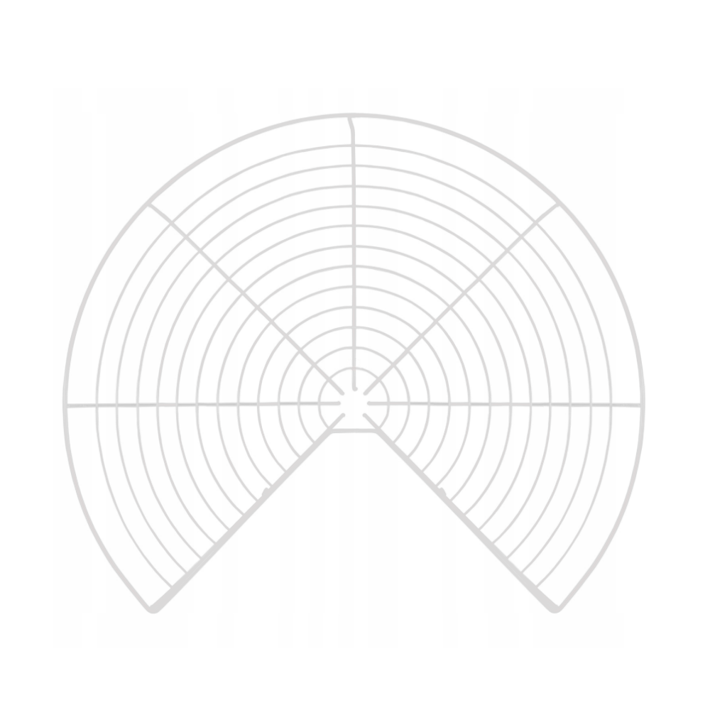 Carrousel de rangement d'angle 3/4 pour placard de cuisine système - 600mm - Blanc