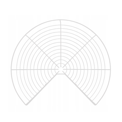 Carrousel de rangement d'angle 3/4 pour placard de cuisine système - 600mm - Blanc