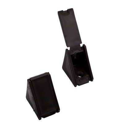 Équerre d'angle plastique - Noir 100 pièces