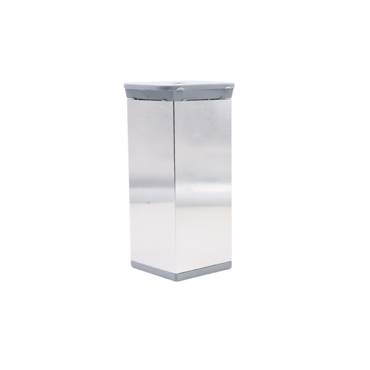 Pied de meuble carré réglable 40x40mm - 100mm Chrome