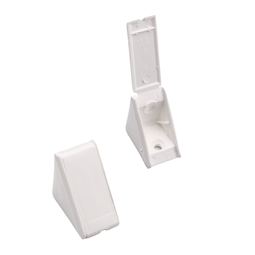 Équerre d'angle plastique - Blanc 200 pièces - Furnica
