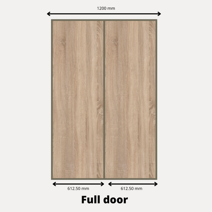 2x Portes d'armoire coulissantes - H: jusqu'à 2750mm L: 1200mm - MFC