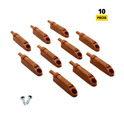 Amortisseur de porte de cuisine fermeture silencieuse - Hêtre (10 pièces)