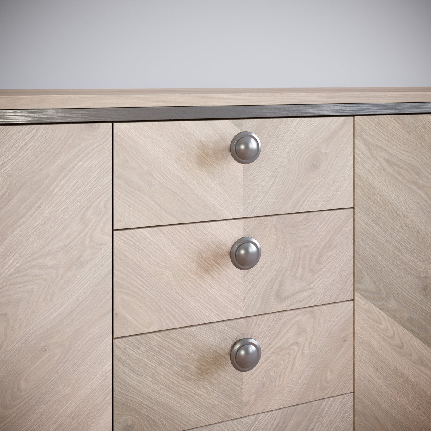 Bouton de meuble - Acier Brossé