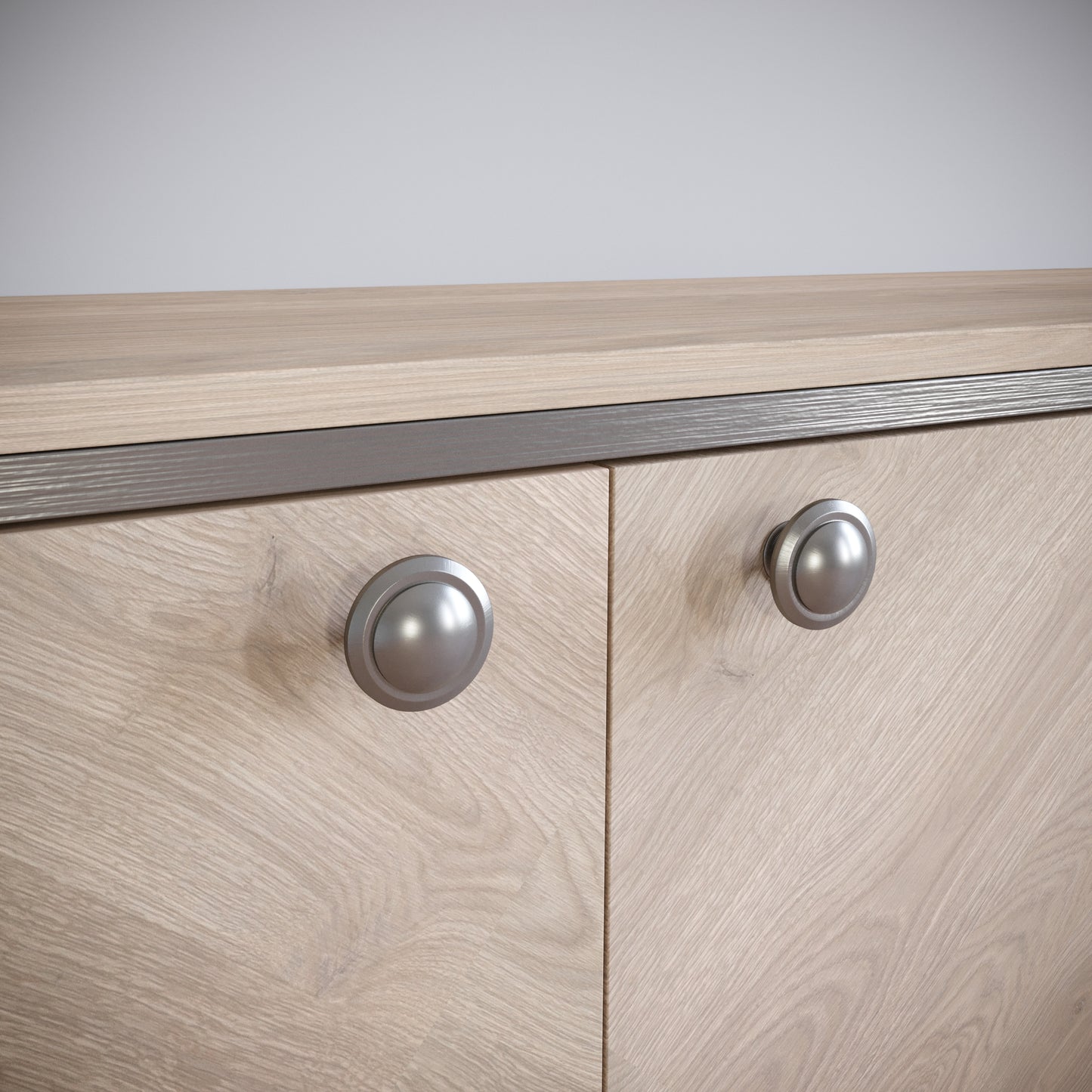 Bouton de meuble - Acier Brossé