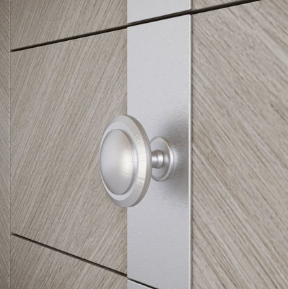 Bouton de meuble - Acier Brossé
