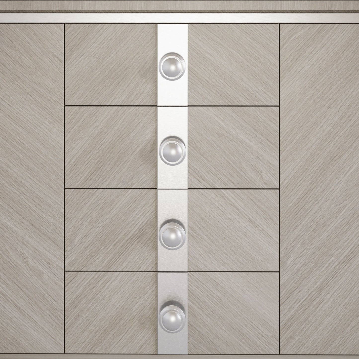 Bouton de meuble - Acier Brossé