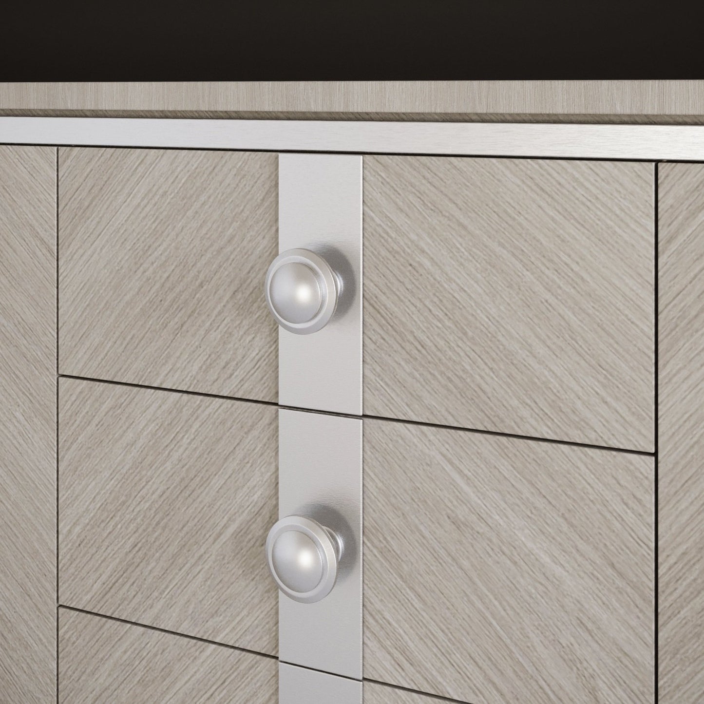 Bouton de meuble - Acier Brossé