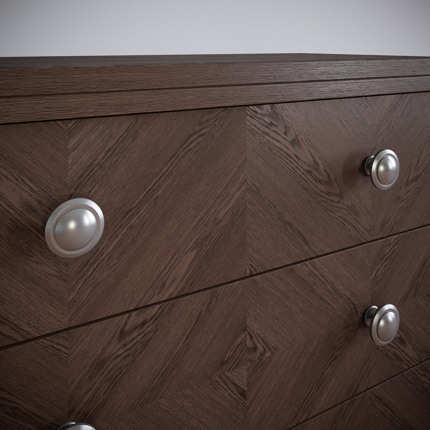 Bouton de meuble - Acier Brossé