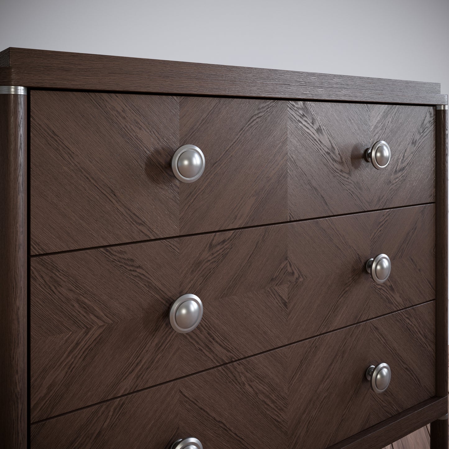 Bouton de meuble - Acier Brossé