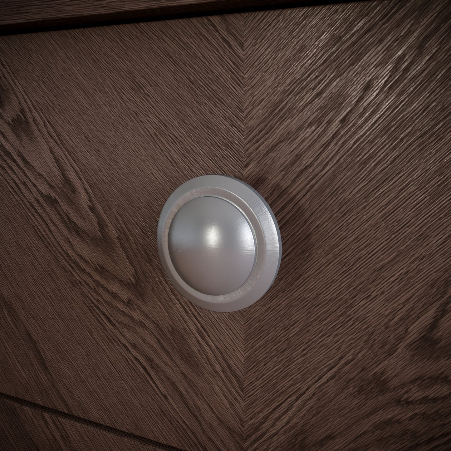 Bouton de meuble - Acier Brossé