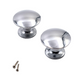 Bouton de meuble - Chrome