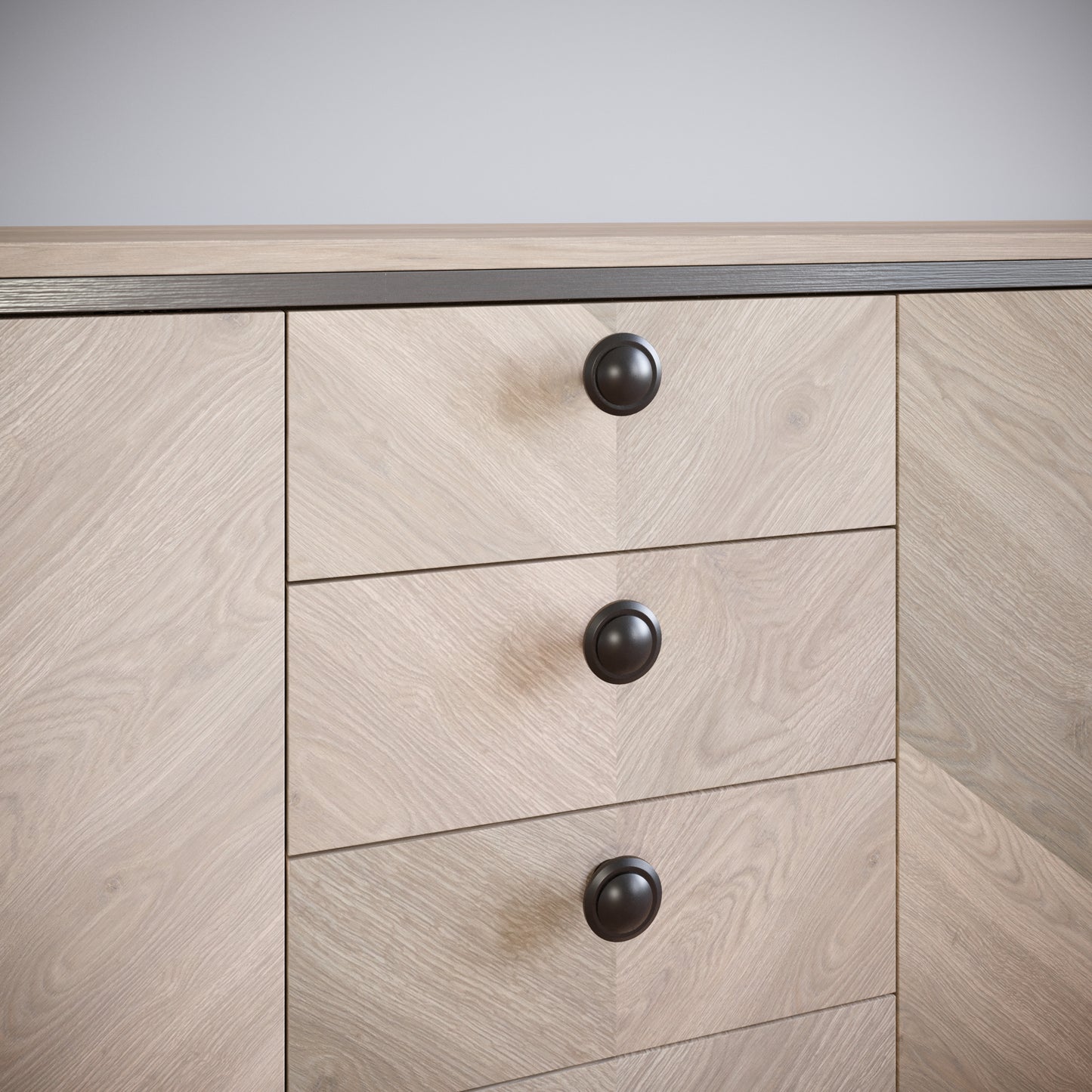 Bouton de meuble - Noir Mat