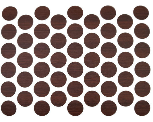 Cache-Vis Adhésif - Acajou 14mm
