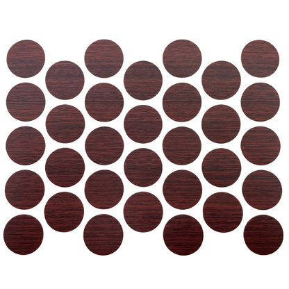 Cache-Vis Adhésif - Acajou 18mm