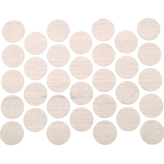 Cache-Vis Adhésif - Blanc antique 18mm