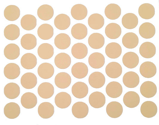 Cache-Vis Adhésif - Bouchons Beige 14mm