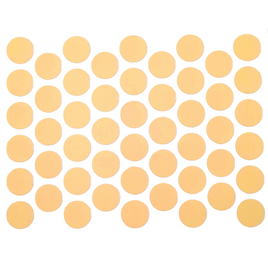 Cache-Vis Adhésif - Bouchons Jaune 14mm