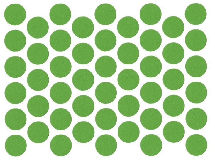 Cache-Vis Adhésif - Bouchons Verts 14mm