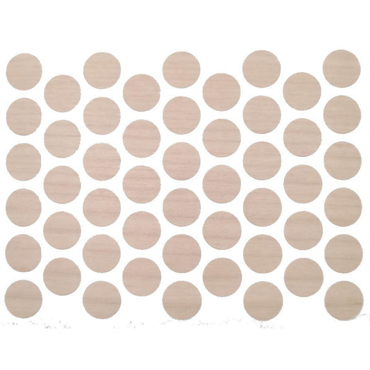 Cache-Vis Adhésif - Bouleau naturel 14mm