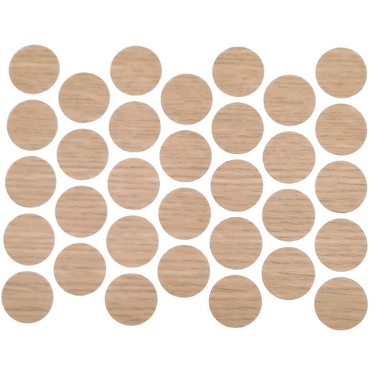 Cache-Vis Adhésif - Chêne naturel 18mm