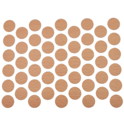 Cache-Vis Adhésif - Hêtre 14mm