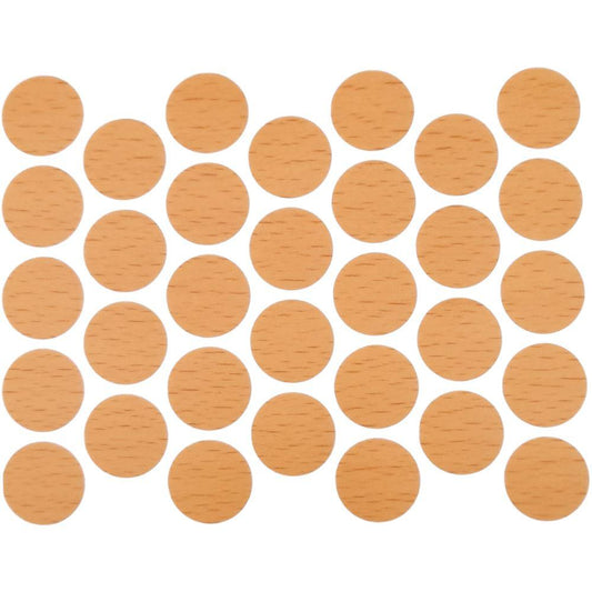 Cache-Vis Adhésif - Hêtre 18mm