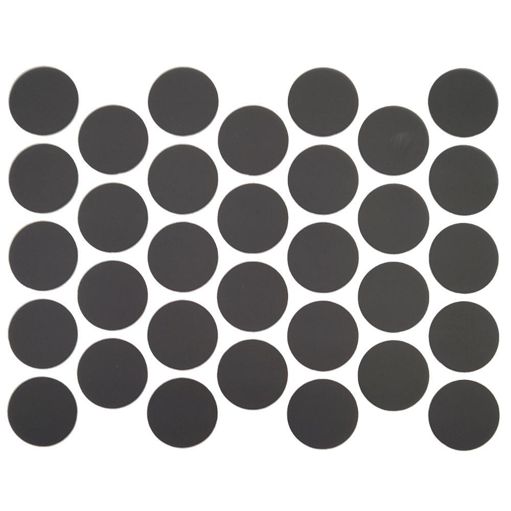 Cache-Vis Adhésif - Noir mat 18mm