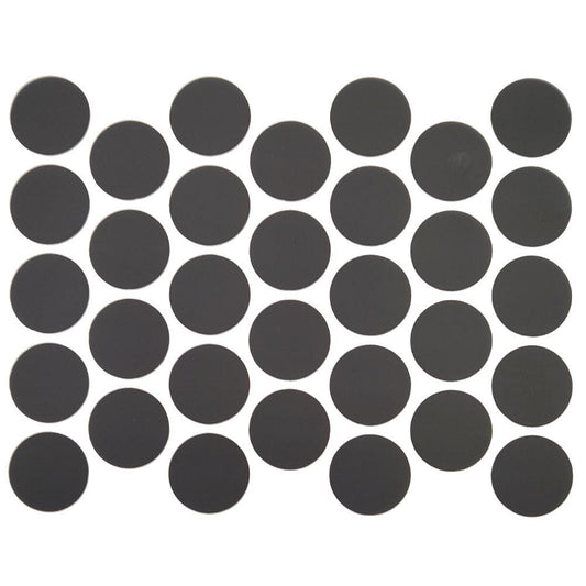 Cache-Vis Adhésif - Noir mat 18mm