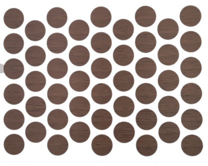 Cache-Vis Adhésif - Noyer Venezia 14mm