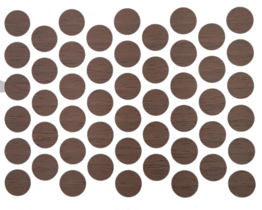 Cache-Vis Adhésif - Noyer Venezia 14mm